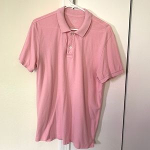 GAP light pink pique polo